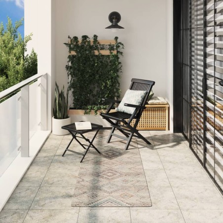 vidaXL Alfombra de interior/exterior diseño vintage ARBIZU 80x250 cm