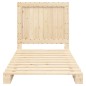 vidaXL Estructura de cama con cabecero madera maciza pino 100x200 cm vidaXL Estructura de cama con cabecero madera maciza pino 100x200 cm