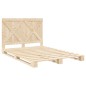 vidaXL Estructura de cama con cabecero madera maciza pino 160x200 cm vidaXL Estructura de cama con cabecero madera maciza pino 160x200 cm