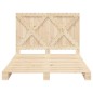 vidaXL Estructura de cama con cabecero madera maciza pino 160x200 cm vidaXL Estructura de cama con cabecero madera maciza pino 160x200 cm