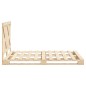 vidaXL Estructura de cama con cabecero madera maciza pino 160x200 cm vidaXL Estructura de cama con cabecero madera maciza pino 160x200 cm
