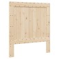 vidaXL Estructura de cama con cabecero madera de pino gris 90x200 cm vidaXL Estructura de cama con cabecero madera de pino gris 90x200 cm