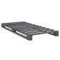 vidaXL Estructura de cama con cabecero madera de pino gris 90x200 cm vidaXL Estructura de cama con cabecero madera de pino gris 90x200 cm