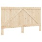 vidaXL Estructura de cama con cabecero madera de pino gris 200x200cm