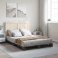 vidaXL Estructura de cama con cabecero madera pino gris 140x200 cm vidaXL Estructura de cama con cabecero madera pino gris 140x200 cm