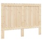 vidaXL Estructura de cama con cabecero madera pino gris 140x200 cm vidaXL Estructura de cama con cabecero madera pino gris 140x200 cm