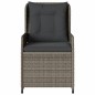 vidaXL Sillones reclinables de jardín 2 uds ratán sintético gris vidaXL Sillones reclinables de jardín 2 uds ratán sintético gris
