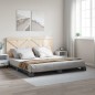 vidaXL Estructura cama con cabecero madera maciza pino gris 180x200 cm