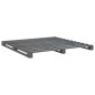 vidaXL Estructura cama con cabecero madera maciza pino gris 180x200 cm