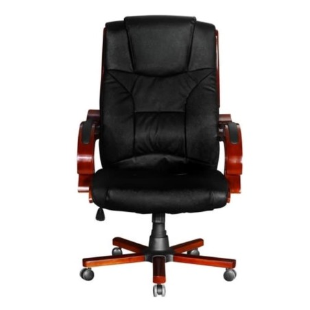 Sillón Ejecutivo De Cuero Con Respaldo Alto