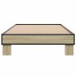 vidaXL Estructura cama madera ingeniería metal roble Sonoma 100x200 cm