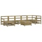 vidaXL Juego de sofás de jardín 8 pzas madera de pino impregnada vidaXL Juego de sofás de jardín 8 pzas madera de pino impregnada