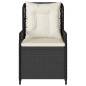 vidaXL Sillones de jardín reclinables 2 uds ratán sintético negro vidaXL Sillones de jardín reclinables 2 uds ratán sintético negro