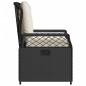 vidaXL Sillones de jardín reclinables 2 uds ratán sintético negro vidaXL Sillones de jardín reclinables 2 uds ratán sintético negro