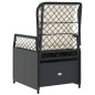 vidaXL Sillones de jardín reclinables 2 uds ratán sintético negro vidaXL Sillones de jardín reclinables 2 uds ratán sintético negro