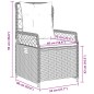 vidaXL Sillones de jardín reclinables 2 uds ratán sintético negro vidaXL Sillones de jardín reclinables 2 uds ratán sintético negro