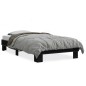 vidaXL Estructura de cama madera de ingeniería y metal negra 75x190 cm vidaXL Estructura de cama madera de ingeniería y metal negra 75x190 cm