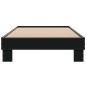 vidaXL Estructura de cama madera de ingeniería y metal negra 75x190 cm vidaXL Estructura de cama madera de ingeniería y metal negra 75x190 cm