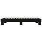vidaXL Estructura de cama madera de ingeniería y metal negra 75x190 cm vidaXL Estructura de cama madera de ingeniería y metal negra 75x190 cm