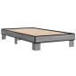 vidaXL Estructura cama madera ingeniería metal gris Sonoma 75x190 cm vidaXL Estructura cama madera ingeniería metal gris Sonoma 75x190 cm