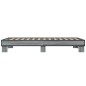 vidaXL Estructura cama madera ingeniería metal gris Sonoma 75x190 cm vidaXL Estructura cama madera ingeniería metal gris Sonoma 75x190 cm