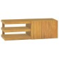 vidaXL Armario de baño de pared madera maciza de teca 90x40x30 cm