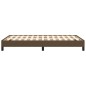vidaXL Estructura de cama tela marrón oscuro 120x190 cm vidaXL Estructura de cama tela marrón oscuro 120x190 cm