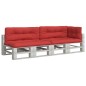 vidaXL Cojines para sofá de palets 5 unidades tela rojo vidaXL Cojines para sofá de palets 5 unidades tela rojo