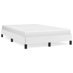 vidaXL Estructura de cama cuero sintético blanco 120x190 cm