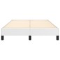 vidaXL Estructura de cama cuero sintético blanco 120x190 cm vidaXL Estructura de cama cuero sintético blanco 120x190 cm