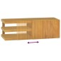 vidaXL Armario de baño de pared madera maciza de teca 90x40x30 cm