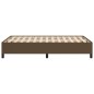 vidaXL Estructura de cama tela marrón oscuro 120x190 cm vidaXL Estructura de cama tela marrón oscuro 120x190 cm
