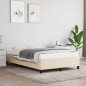 vidaXL Estructura de cama tela crema 120x190 cm vidaXL Estructura de cama tela crema 120x190 cm