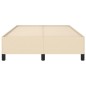 vidaXL Estructura de cama tela crema 120x190 cm vidaXL Estructura de cama tela crema 120x190 cm