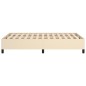 vidaXL Estructura de cama tela crema 120x190 cm vidaXL Estructura de cama tela crema 120x190 cm