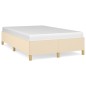 vidaXL Estructura de cama tela crema 120x190 cm