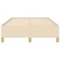 vidaXL Estructura de cama tela crema 120x190 cm