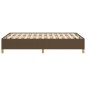 vidaXL Estructura de cama tela marrón oscuro 120x190 cm