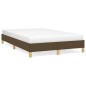 vidaXL Estructura de cama tela marrón oscuro 120x190 cm vidaXL Estructura de cama tela marrón oscuro 120x190 cm