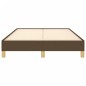 vidaXL Estructura de cama tela marrón oscuro 120x190 cm vidaXL Estructura de cama tela marrón oscuro 120x190 cm