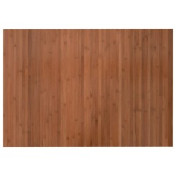 vidaXL Alfombra rectangular bambú marrón 70x100 cm