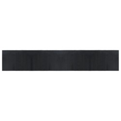 vidaXL Alfombra rectangular bambú negro 70x400 cm