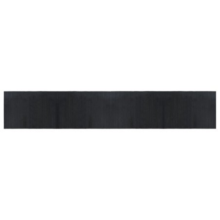 vidaXL Alfombra rectangular bambú negro 70x400 cm