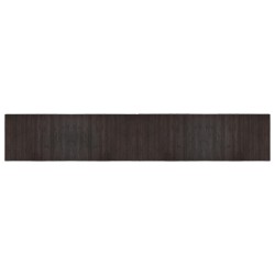 vidaXL Alfombra rectangular bambú marrón oscuro 70x400 cm