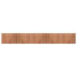 vidaXL Alfombra rectangular bambú color natural 70x500 cm