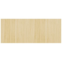 vidaXL Alfombra rectangular bambú color natural claro 80x200 cm
