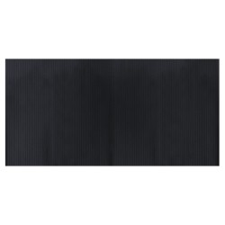 vidaXL Alfombra rectangular bambú negro 100x200 cm