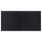 vidaXL Alfombra rectangular bambú negro 100x200 cm vidaXL Alfombra rectangular bambú negro 100x200 cm