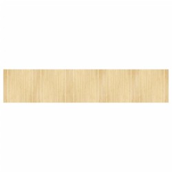 vidaXL Alfombra rectangular bambú color natural claro 100x500 cm