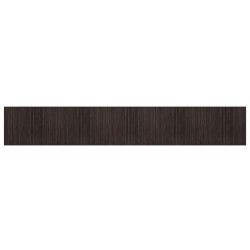 vidaXL Alfombra rectangular bambú marrón oscuro 80x500 cm